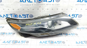 Headlight front right bare Chevrolet Volt 11-15 sand, crack, non-standard holes