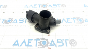 Cooling system flange VW Touareg 11-17 3.6 plastic, large, with sensor