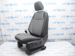 Driver's seat Ford Escape MK3 13-19 without airbag, electric, cloth black-gray, scratch
