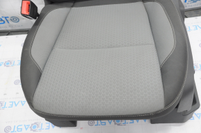 Driver's seat Ford Escape MK3 13-19 without airbag, electric, cloth black-gray, scratch