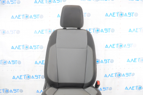 Passenger seat Ford Escape MK3 13-19 without airbag, mechanical, cloth black-gray, for dry cleaning, small burn