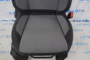 Passenger seat Ford Escape MK3 13-19 without airbag, mechanical, cloth black-gray, for dry cleaning, small burn