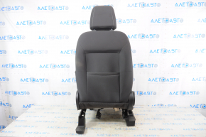 Passenger seat Ford Escape MK3 13-19 without airbag, mechanical, cloth black-gray, for dry cleaning, small burn