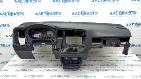 Torpedo front panel with AIRBAG Mitsubishi Outlander 14-21 black, rusty pyropatron