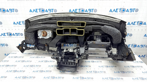 Torpedo front panel with AIRBAG Mitsubishi Outlander 14-21 black, rusty pyropatron