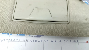 Right visor Mitsubishi Outlander 14-21 beige, with backlight, without hook, for dry cleaning