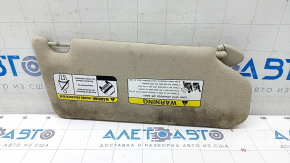 Left visor Mitsubishi Outlander 14-21 beige, with backlight, without hook, for dry cleaning