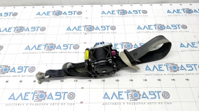 Driver's seat belt Mitsubishi Outlander 14-21 black, dry cleanable