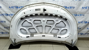 Hood naked Chevrolet Volt 11-15 white GAZ, aluminum, dented, bumps