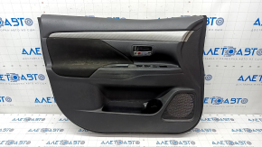 Door trim card front left Mitsubishi Outlander 14-21 black cloth, scratches, for dry cleaning