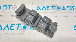 Front left window lift control Hyundai Sonata 15-19 black, 1 auto, scuffs