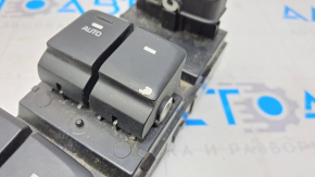 Front left window lift control Hyundai Sonata 15-19 black, 1 auto, scuffs