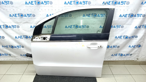 Door assembly front left Chevrolet Volt 11-15 white GAZ, keyless, bumps, scratches