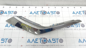Front bumper molding chrome lower left Mitsubishi Outlander 16-21 rest, broken fastening, bumps