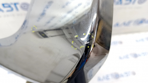Front bumper molding chrome center left Mitsubishi Outlander 16-21 rest, cracked, broken, pokes
