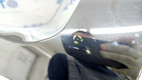 Front bumper molding chrome center left Mitsubishi Outlander 16-21 rest, cracked, broken, pokes