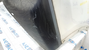 Rear bumper bare Mitsubishi Outlander 16-21 rest, white, dented, torn, scratches, broken fasteners