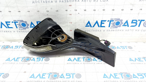 Right side mirror Chevrolet Volt 11-15 without cover, 7 pins, broken fasteners, crack in turn signal