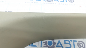 Rear pillar trim left Mitsubishi Outlander 14-21 beige, plastic turned white, scratches, broken ribs