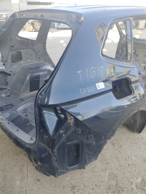 Quarter wing rear right VW Tiguan 18-long on the body, green, painted, pokes