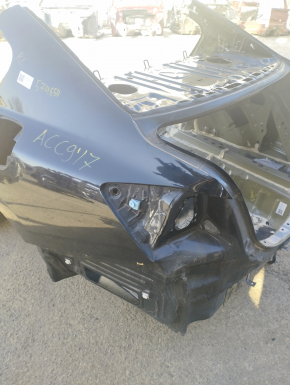 Quarter wing rear left Honda Accord 13-17 on the body, black, pokes