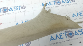 Front pillar trim upper right Mitsubishi Outlander 16-21 beige fabric, dry cleanable