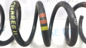 Rear left spring VW Touareg 11-17 stiffness yellow, 2 red, rusty