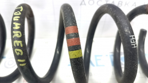 Spring rear right VW Touareg 11-17 hardness yellow, 2 red, rusty