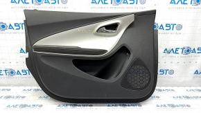 Door trim card front left Chevrolet Volt 11-15 black with gray insert, scratches, broken fastener