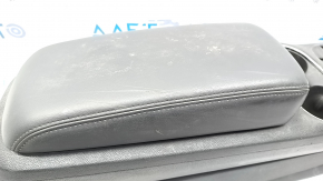 Console central armrest Chevrolet Volt 11-15 leather black, scratches, scratches on leather