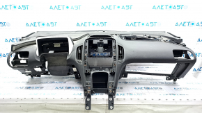 Torpedo front panel without AIRBAG Chevrolet Volt 11-15 black, without pad on the pillow, scratches