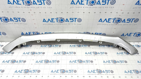 Mitsubishi Outlander 16-21 front bumper lip, scratches, cracks in fasteners, dent