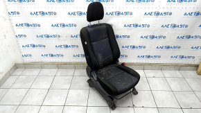 Passenger seat Mitsubishi Outlander 16-21 rest, without airbag, mechanical, heated, black cloth, dry-cleanable
