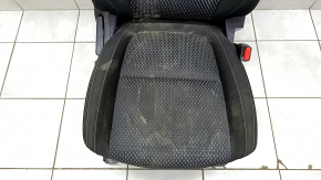 Passenger seat Mitsubishi Outlander 16-21 rest, without airbag, mechanical, heated, black cloth, dry-cleanable