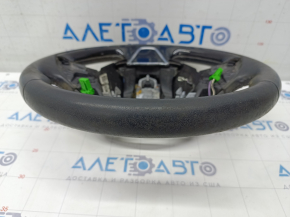 Naked steering wheel Mitsubishi Outlander 14-21 leather black, scratches, for dry cleaning