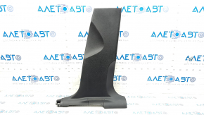 Center pillar trim lower right Audi Q5 8R 09-17 black, scratches