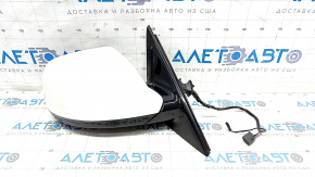 Side mirror right Audi Q5 8R 09-17 15 + 2 pins, BSM, auto folding, auto dimming, turn signal, heating, backlight, white, chip, scratches
