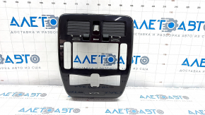 Frame overlay for Nissan Leaf 13-17 display with air duct deflector, gloss