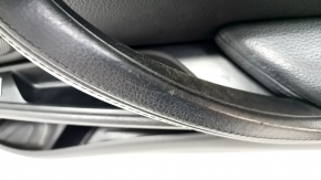 Door trim card front right BMW X5 F15 14-18 leather black Dakota, tears, scratches, broken guide
