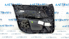 Door trim card front right BMW X5 F15 14-18 leather black Dakota, tears, scratches, broken guide