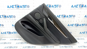 Door trim card rear right BMW X5 F15 14-18 leather black Dakota without curtain, scratches, tears