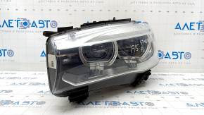 Front left headlight complete BMW X5 F15 14-18 xenon, with fasteners, sand