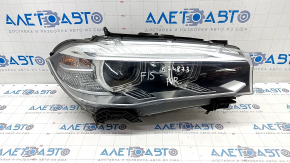 Front right headlight complete BMW X5 F15 14-18 xenon, with fasteners, sand, broken fastener