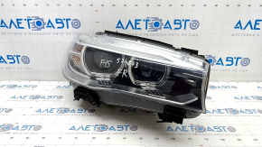 Front right headlight complete BMW X5 F15 14-18 xenon, with fasteners, sand, broken fastener