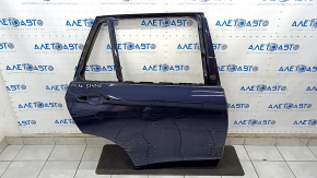 Bare rear right door BMW X5 F15 14-18 blue A89, dents, bump
