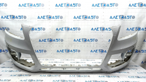 Bare front bumper Audi Q5 8R 13-17 rest, white, for parking sensors, with lip, scratches