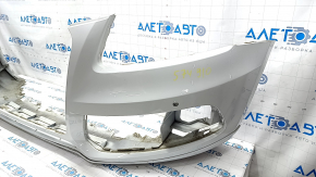 Bare front bumper Audi Q5 8R 13-17 rest, white, for parking sensors, with lip, scratches