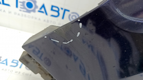 Front right wing BMW X5 F15 14-18 with bracket, blue A89, plastic, broken fasteners, scratches, cracked