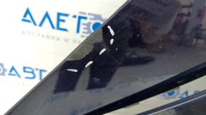 Front right wing BMW X5 F15 14-18 with bracket, blue A89, plastic, broken fasteners, scratches, cracked
