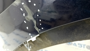 Front right wing BMW X5 F15 14-18 with bracket, blue A89, plastic, broken fasteners, scratches, cracked